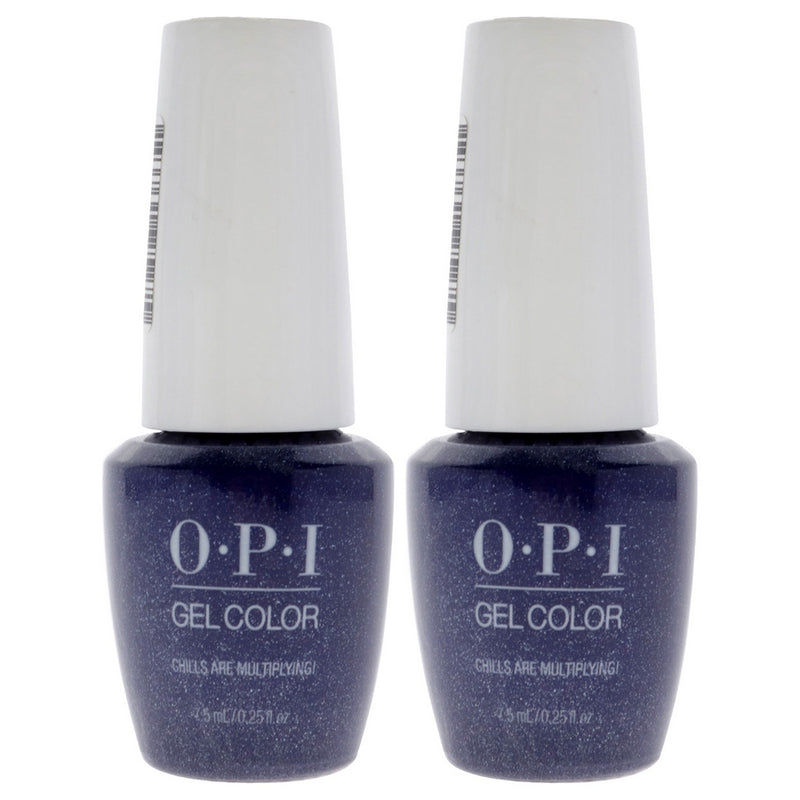GelColor - GCG 46B Chills Are Multiplying by OPI for Women - 0.25 oz Nail Polish - Pack of 2