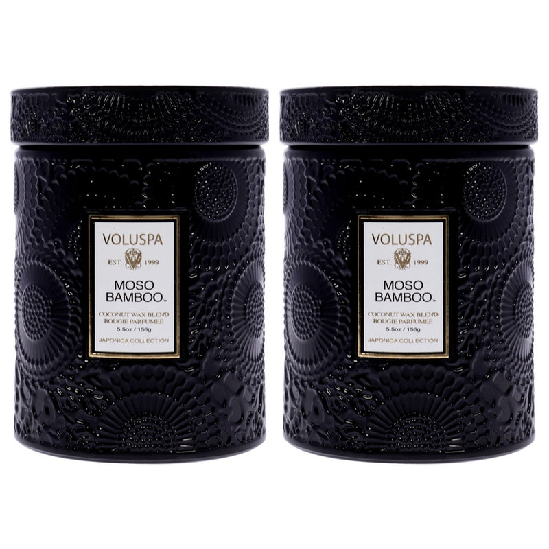 Japonica Collection Small - Moso Bamboo - Pack of 2 by Voluspa for Unisex - 5.5 oz Candle