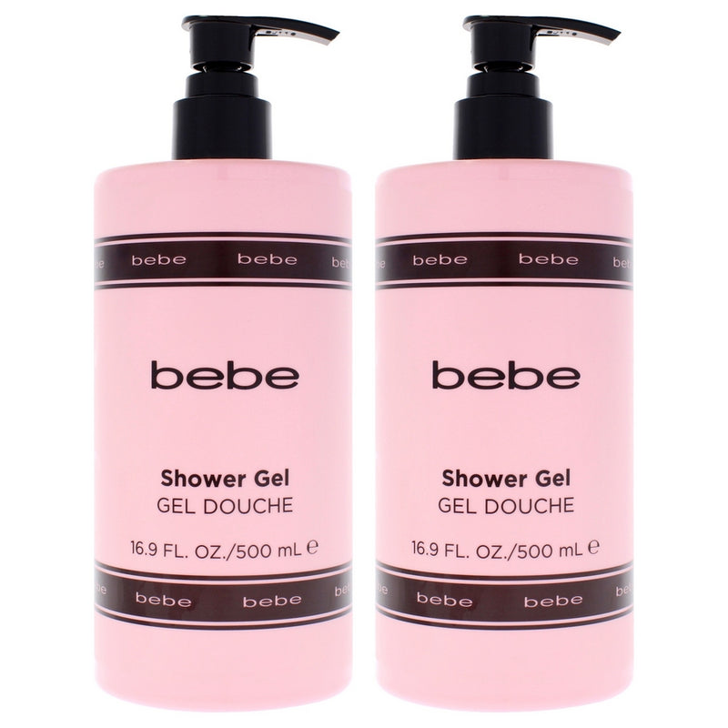 Bebe Shower Gel by Bebe for Women - 16.9 oz Shower Gel - Pack of 2