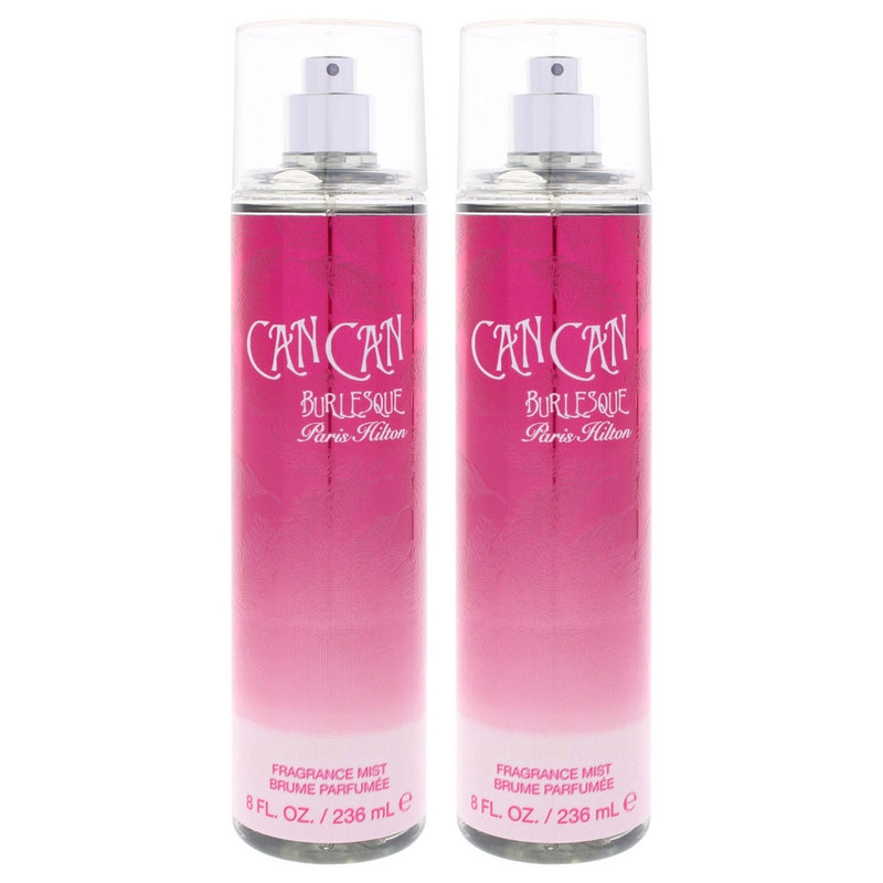 Can Can Burlesque by Paris Hilton for Women - 8 oz Body Mist - Pack of 2