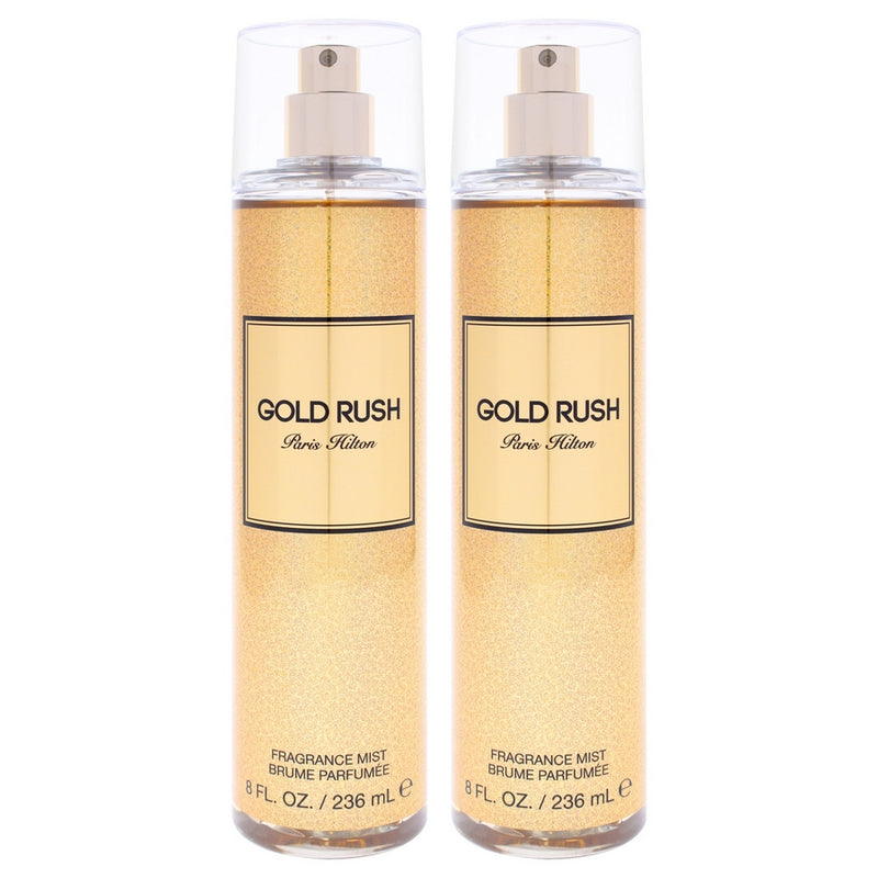 Gold Rush by Paris Hilton for Women - 8 oz Body Mist - Pack of 2