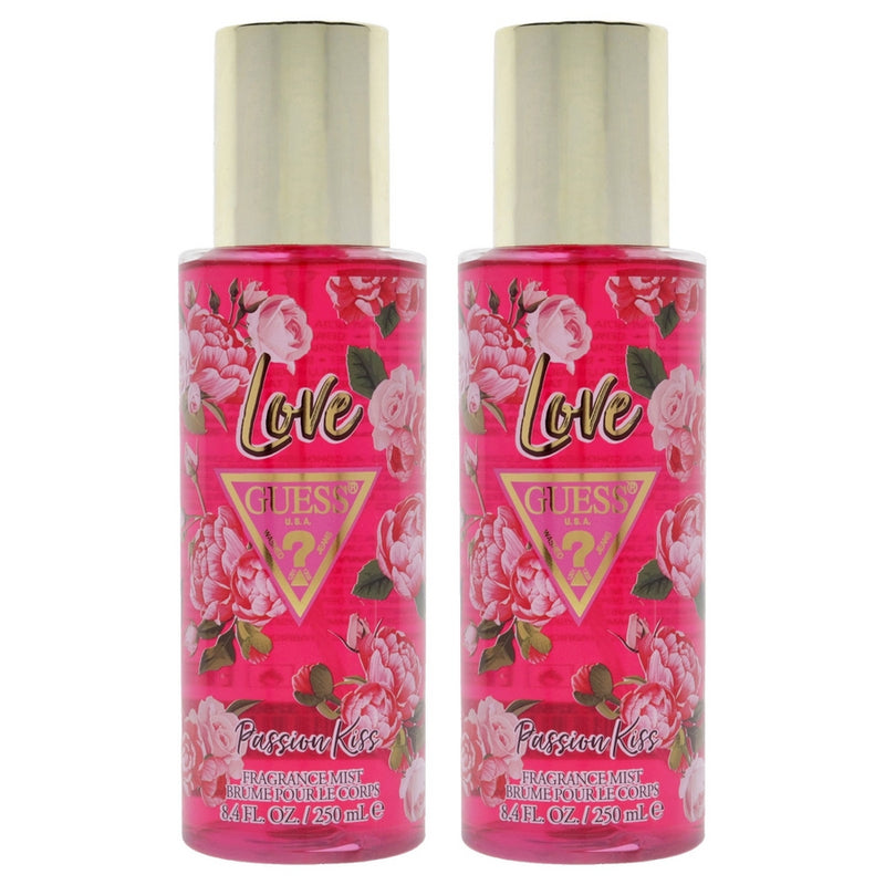 Guess Love Passion Kiss by Guess for Women - 8.4 oz Fragrance Mist - Pack of 2