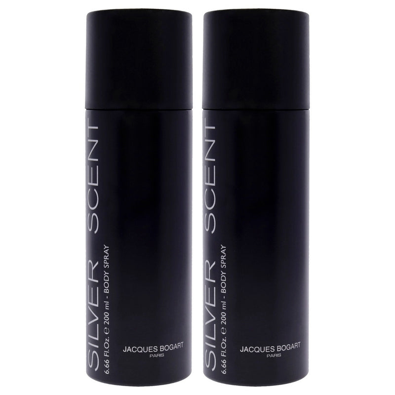 Silver Scent by Jacques Bogart for Men - 6.66 oz Body Spray - Pack of 2
