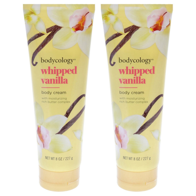 Body Cream - Whipped Vanilla by Bodycology for Women - 8 oz Body Cream - Pack of 2
