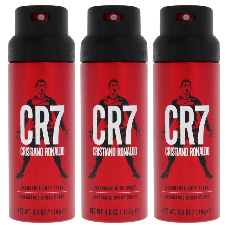 CR7 by Cristiano Ronaldo for Men - 4 oz Body Spray - Pack of 3