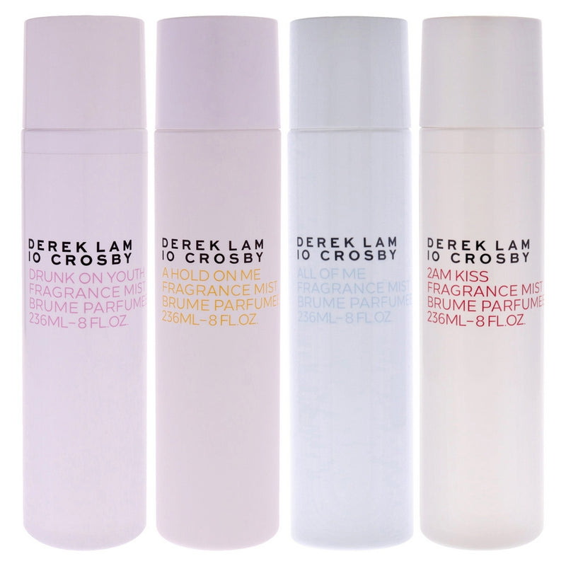 Derek Lam Fragaces Mist Kit by Derek Lam for Women - 4 Pc Kit 8oz Drunk On Youth Fragance Mist, 8oz All of Me Fragance Mist, 8oz 2AM Kiss Fragrance Mist, 8oz A Hold On Me Fragrance Mist