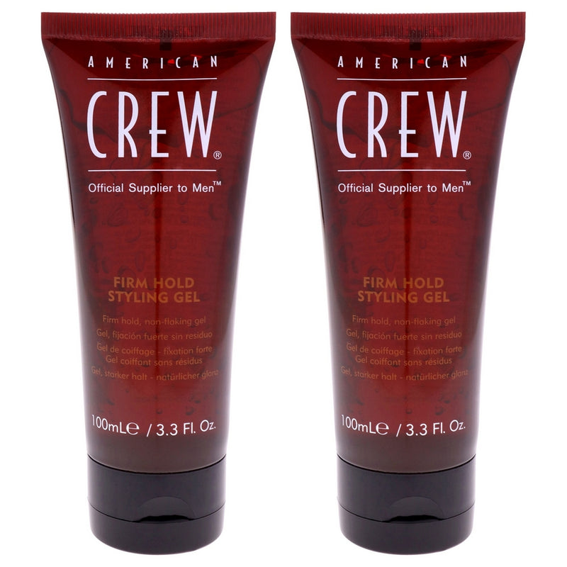 Firm Hold Styling Gel by American Crew for Men - 3.3 oz Gel  - Pack of 2