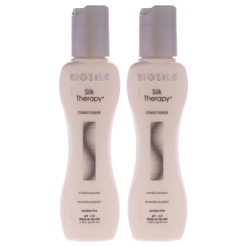 Silk Therapy Conditioner by Biosilk for Unisex - 2.26 oz Conditioner  - Pack of 2
