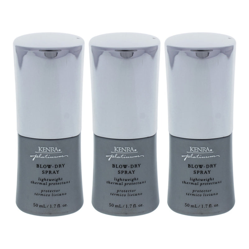 Platinum Blow Dry Spray by Kenra for Unisex - 1.7 oz Dry Spray - Pack of 3