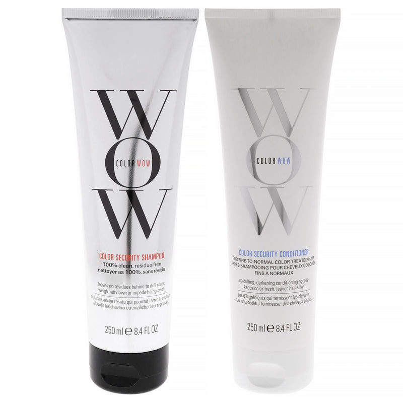 Color Security Kit by Color Wow for Unisex - 2 Pc Kit 8.4oz Shampoo, 8.4oz Conditioner