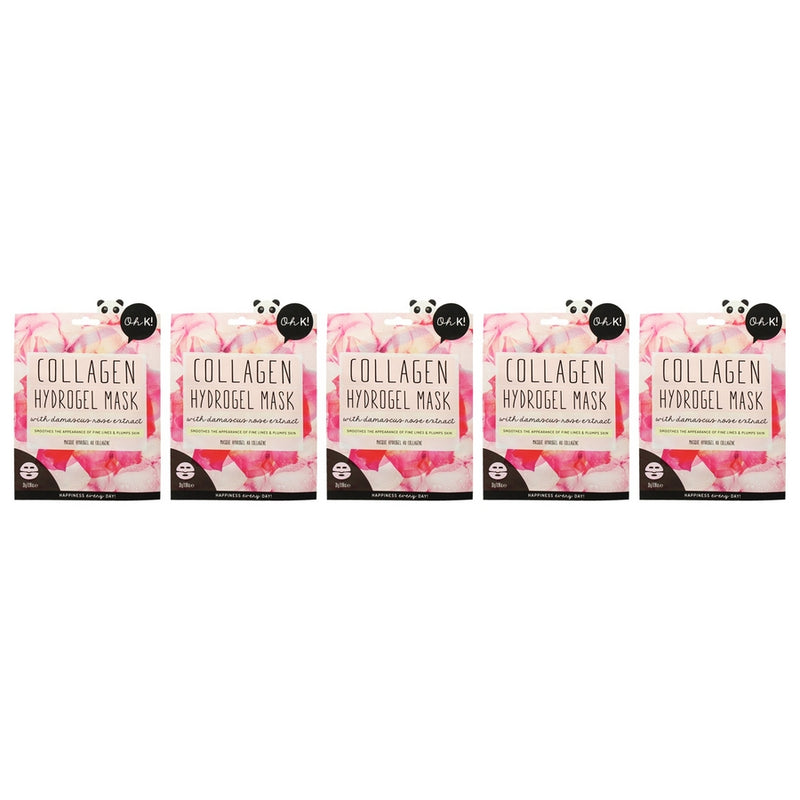 Hydrogel Sheet Mask - Collagen by Oh K! for Unisex - 1 Pc Mask - Pack of 5