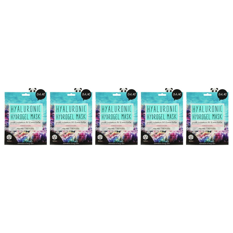 Hydrogel Sheet Mask - Hyaluronic by Oh K! for Unisex - 1 Pc Mask - Pack of 5
