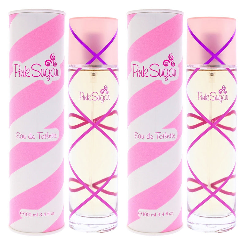 Pink Sugar by Aquolina for Women - 3.4 oz EDT Spray - Pack of 2