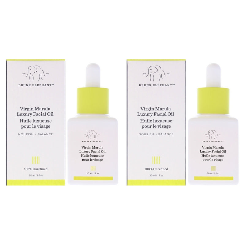 Virgin Marula Luxury Facial Oil by Drunk Elephant for Women - 1 oz Oil - Pack of 2