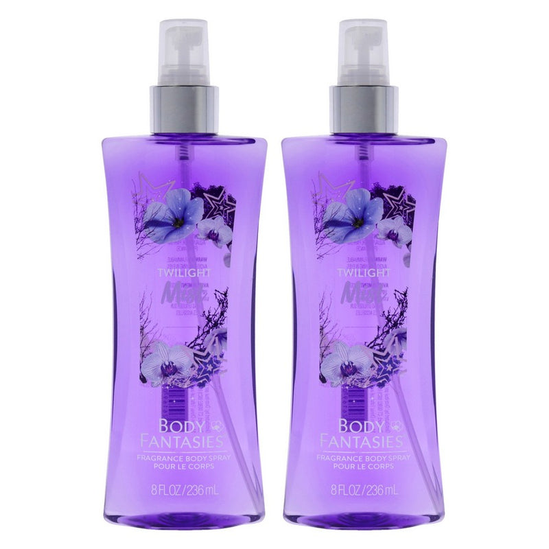 Signature Twilight Mist Fragrance Body Spray by Body Fantasies for Women - 8 oz Body Spray - Pack of 2