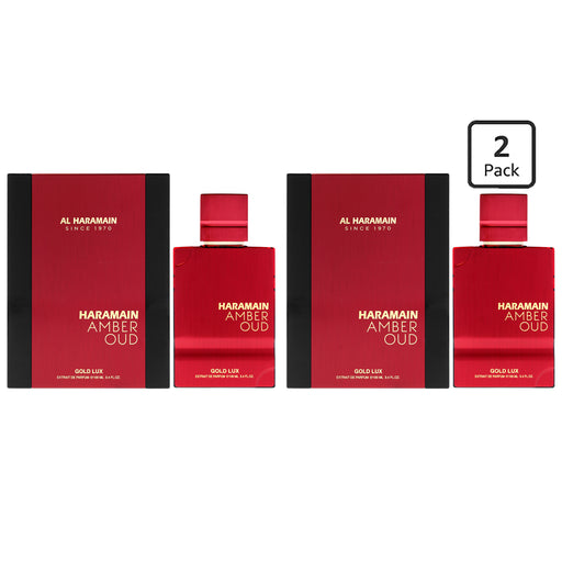 Al Haramain Amber Oud Gold Lux Pack Of 2 Unisex Extrait De Parfum