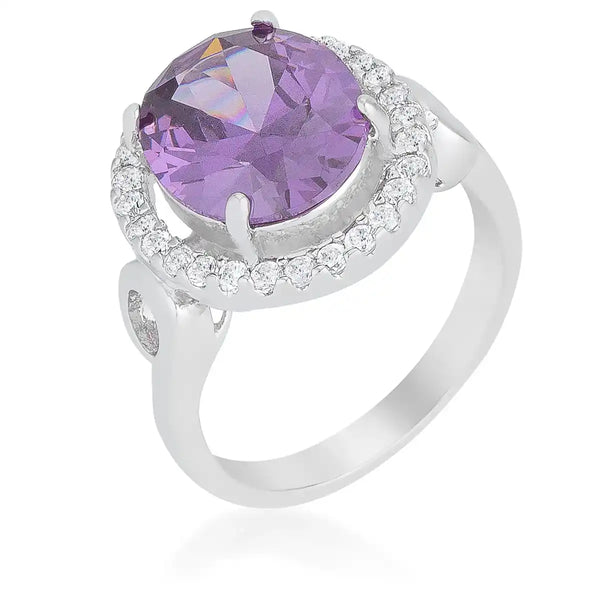 Cincin Koktail Halo Amethyst ShineHigh