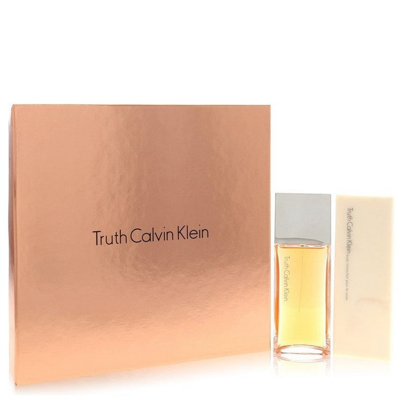 Truth By Calvin Klein Gift Set -- 1.7 Oz Eau De Parfum Spray + 3.4 Oz Body Lotion