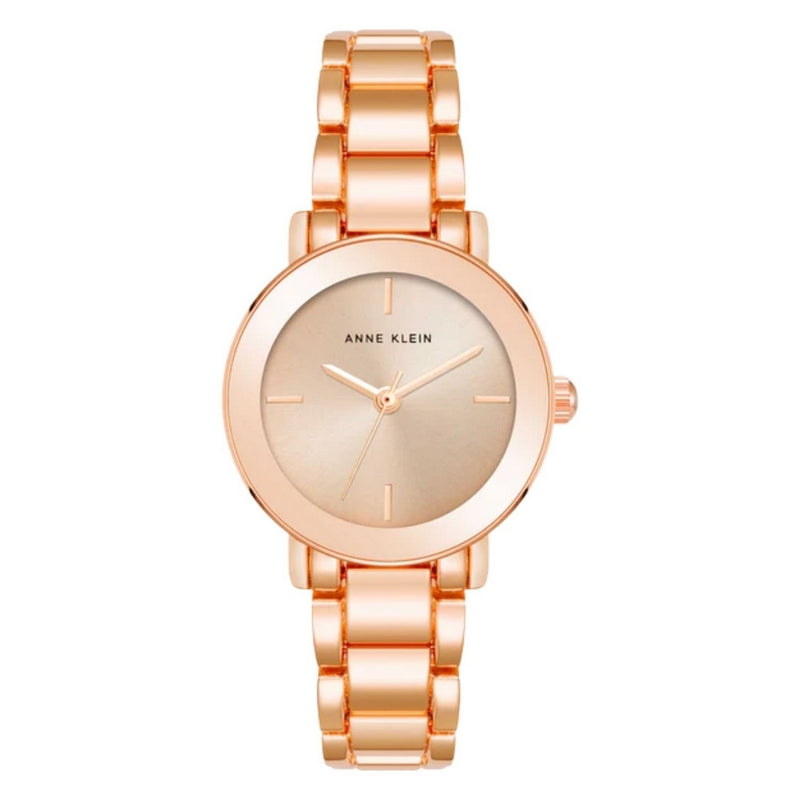 Anne Klein Women's Classic AK/5088RGRG Bracelet Rose gold Dial Quartz Movement Fold over Clasp 36mm Round Watch