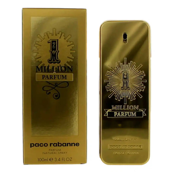 1 Million by Paco Rabanne, 3.4 oz Pure Parfum Spray for Men 03349668579839