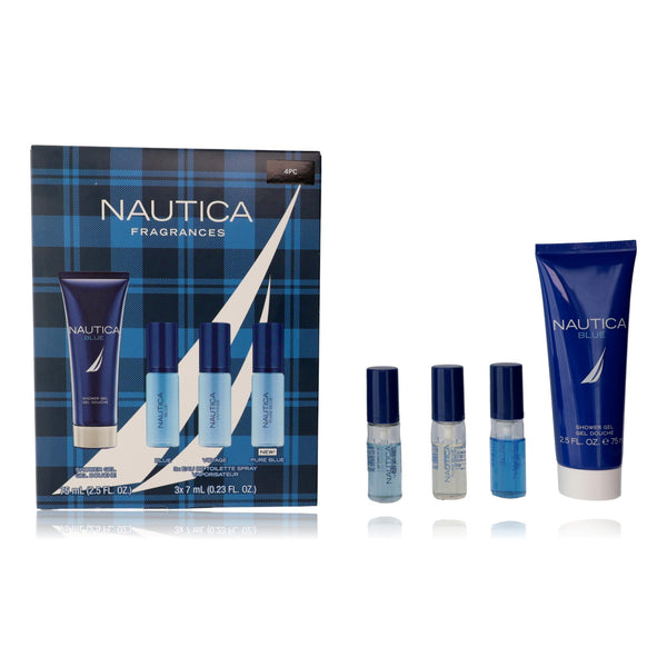 Nautica 4 Piece Variety Men's Eau De Toilette Gift Set