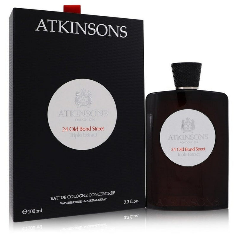 24 Old Bond Street Triple Extract by Atkinsons Men Eau De Cologne Concentree Spray 3.3 oz
