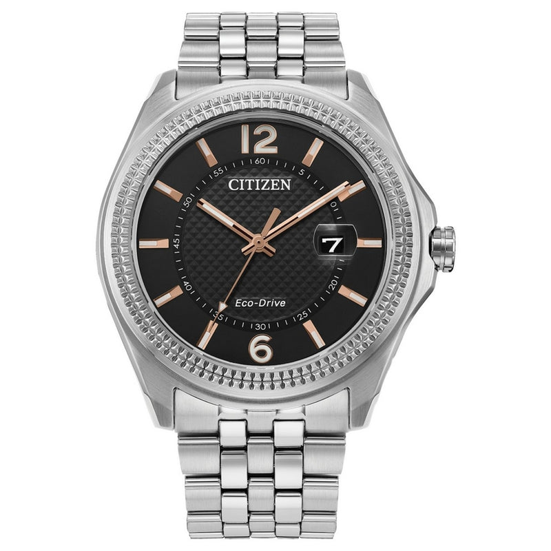 Citizen Men's Corso AW1740-54H Bracelet Grey Dial Quartz Movement Fold over Clasp 42mm Round Watch