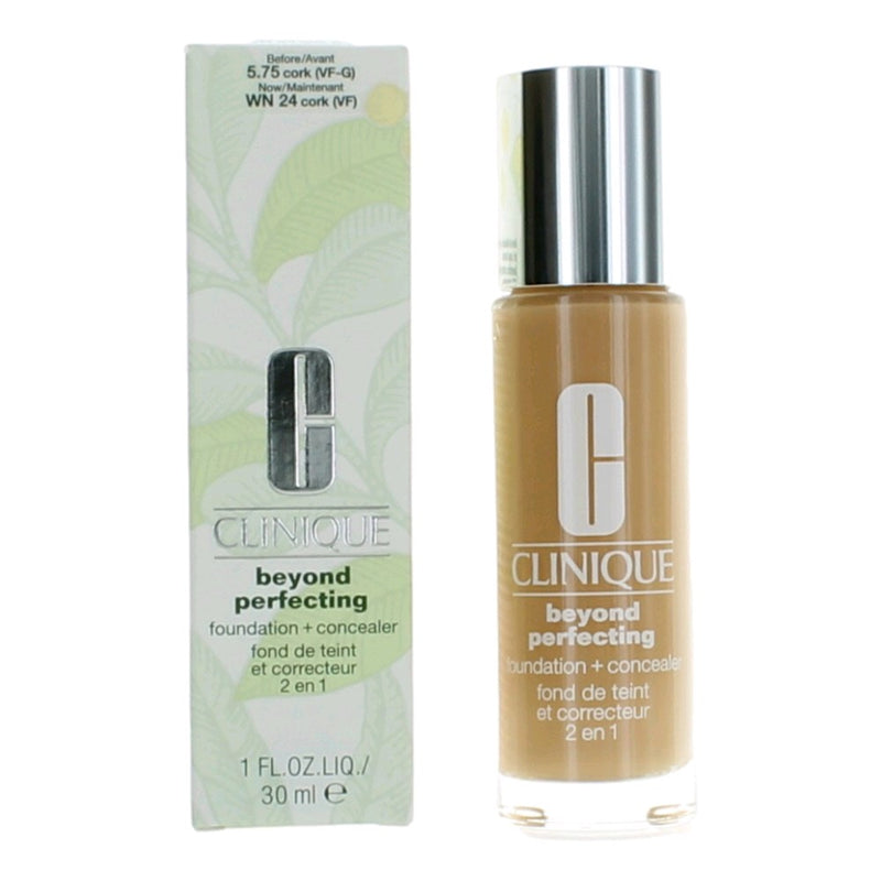 Clinique Beyond Perfecting by Clinique, 1 oz Foundation + Concealer- WN 24 Cork 020714898397