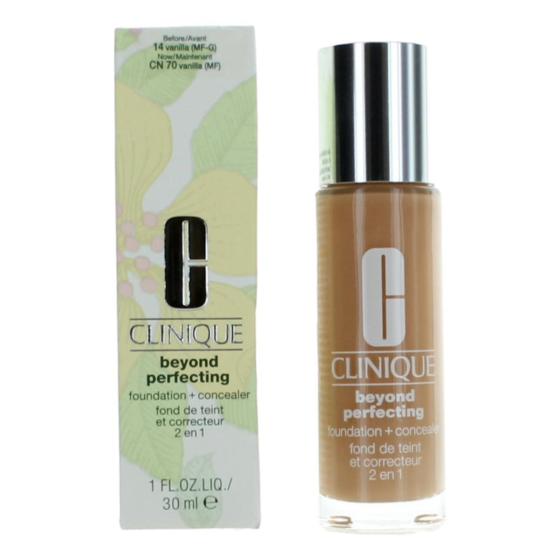 Clinique Beyond Perfecting by Clinique, 1 oz Foundation + Concealer- CN 70 Vanilla 020714711979