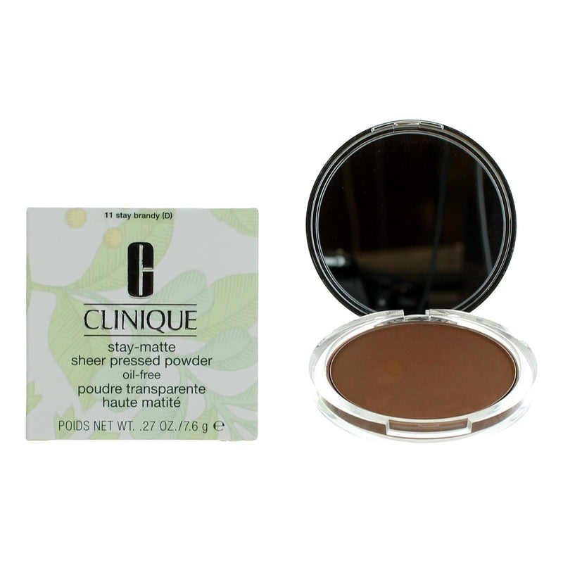 Clinique Stay-Matte by Clinique, .27 oz Sheer Pressed Powder- 11 Stay Brandy 020714066208