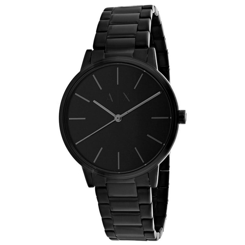 Armani Exchange Men's Classic AX2701 Bracelet Black Dial Quartz Movement Fold over Clasp 42mm Round Watch