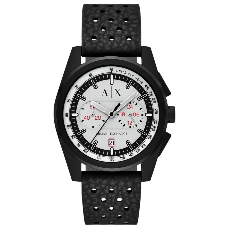 Armani Exchange Men's Classic AX2865 Strap Grey Dial Quartz Movement Buckle Clasp 42mm Round Watch