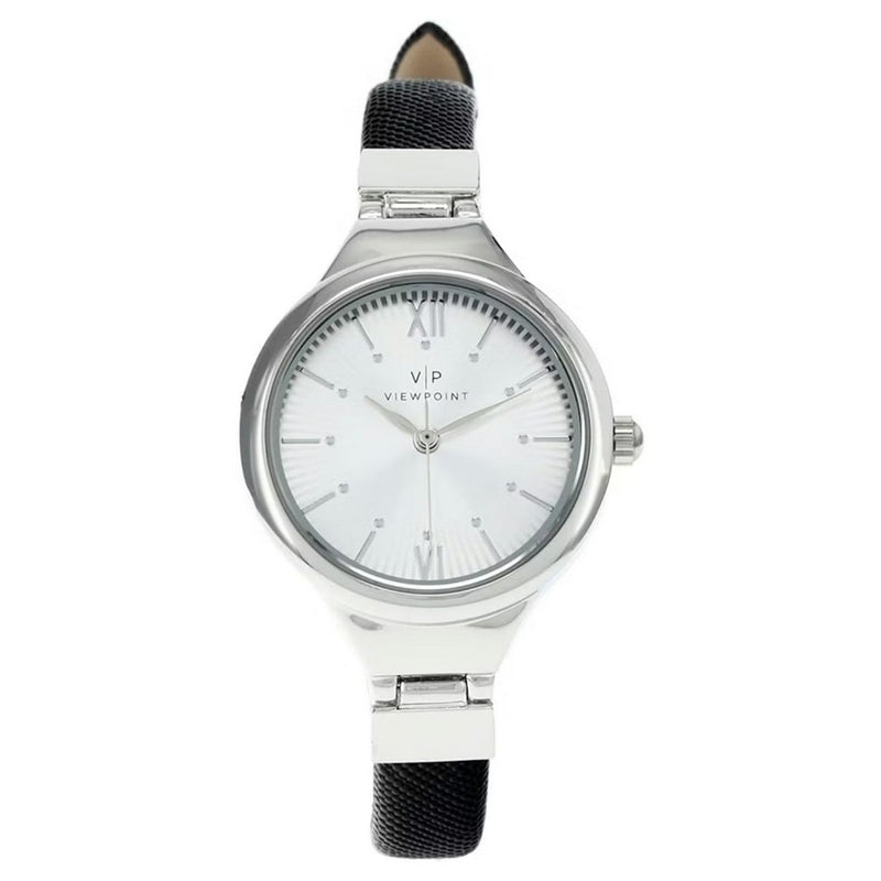 Timex Women's Viewpoint CC3D79500 Strap White Dial Quartz Movement Buckle Clasp 25mm Round Watch