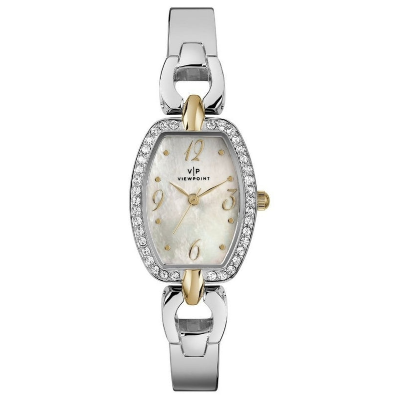 Timex Women's Viewpoint CC3D80600 Bracelet Mother Of Pearl Dial Quartz Movement Jewelry Clasp 22mm Barrel Watch