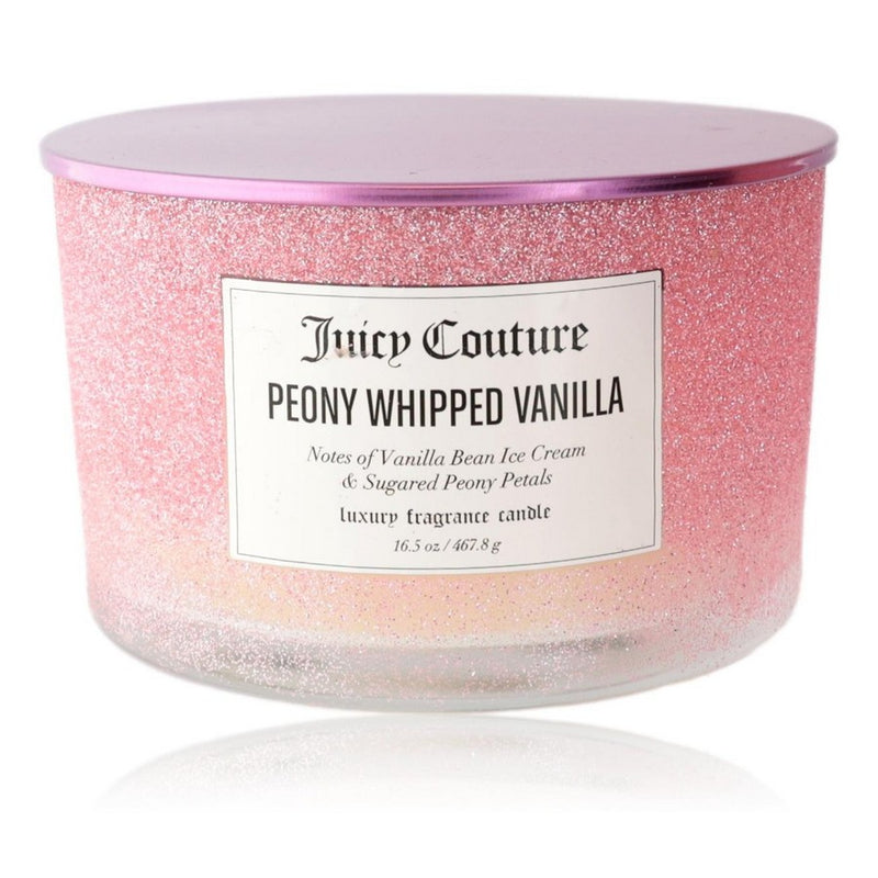 Juicy Couture 16.5oz Soy Wax Blend 3 Wick Candle - Peony Whipped Vanilla