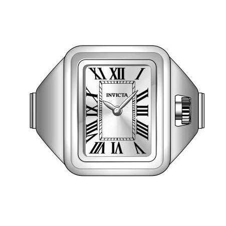 Invicta Ring Watch Women's Quartz 18mm Watch – Stainless Steel