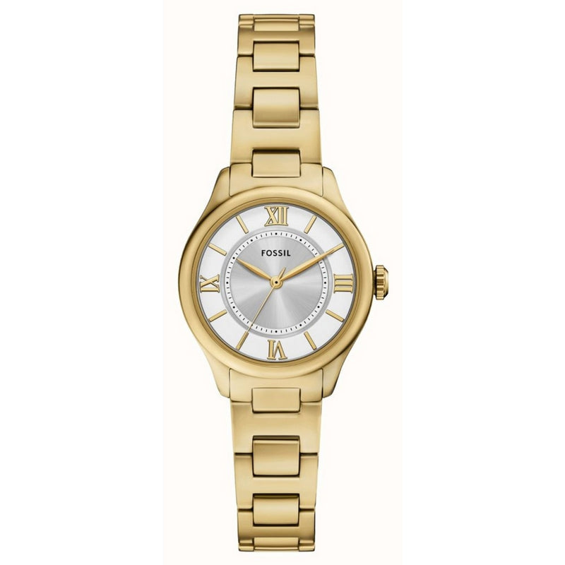 Fossil Women's Gilmore ES5421 Bracelet Silver Dial Quartz Movement Fold over Clasp 28mm Round Watch