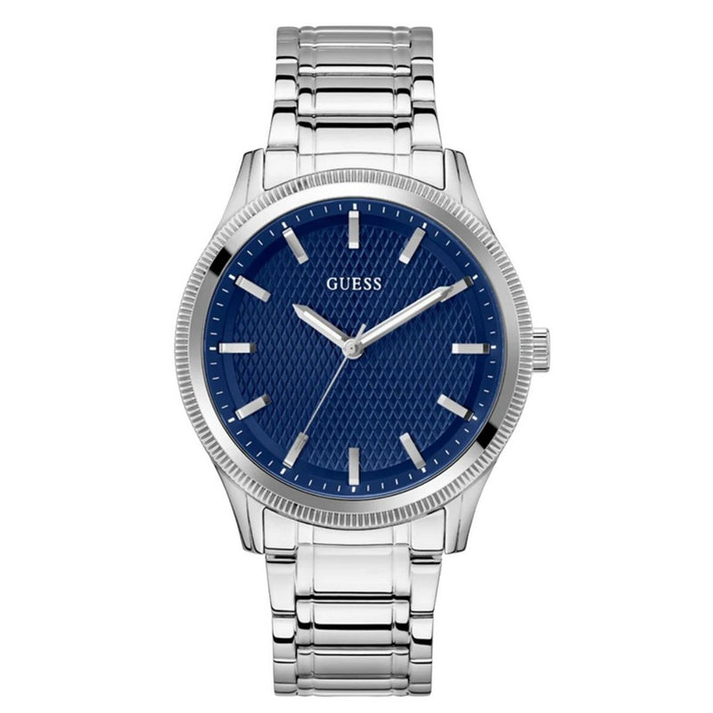 Guess Men's Dex GW0626G1 Bracelet Blue Dial Quartz Movement Fold over Clasp 44mm Round Watch
