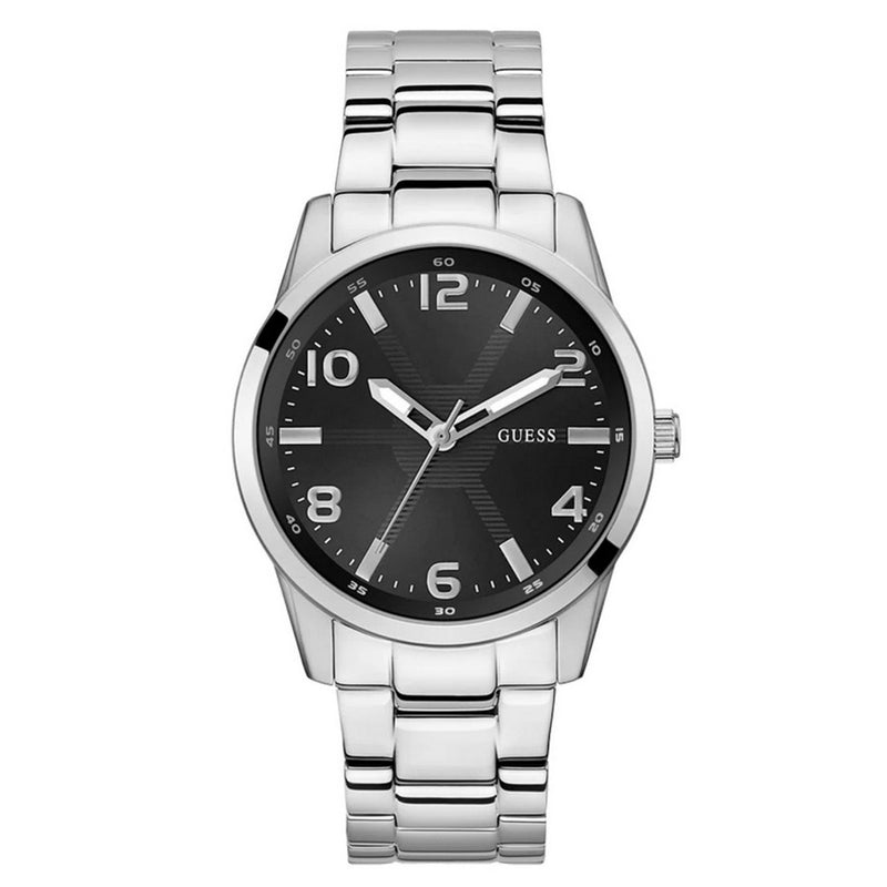 Guess Men's Monte GW0804G2 Bracelet Black Dial Quartz Movement Fold over Clasp 42mm Round Watch