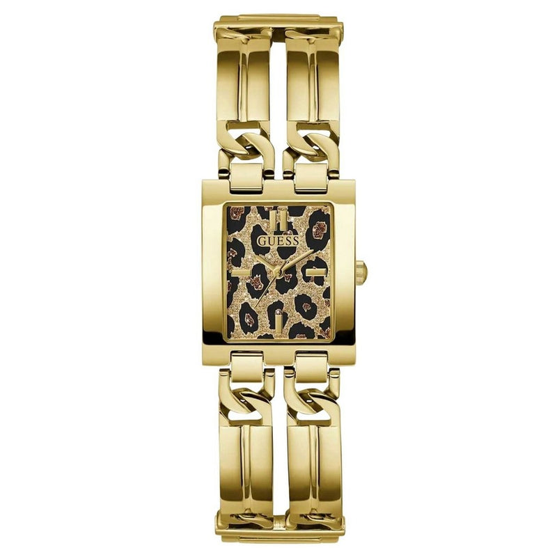 Guess Women's Mod ID GW0807L2 Bracelet Gold Dial Quartz Movement Fold over Clasp 24mm Square Watch