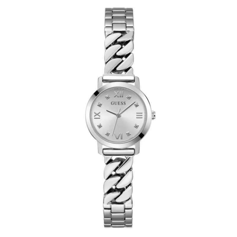 Guess Women's Chime GW0867L1 Bracelet Silver Dial Quartz Movement Jewelry Clasp 25mm Round Watch