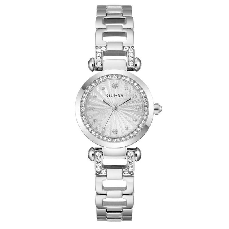 Guess Women's Ginger GW0869L3 Bracelet Silver Dial Quartz Movement Jewelry Clasp 30mm Round Watch
