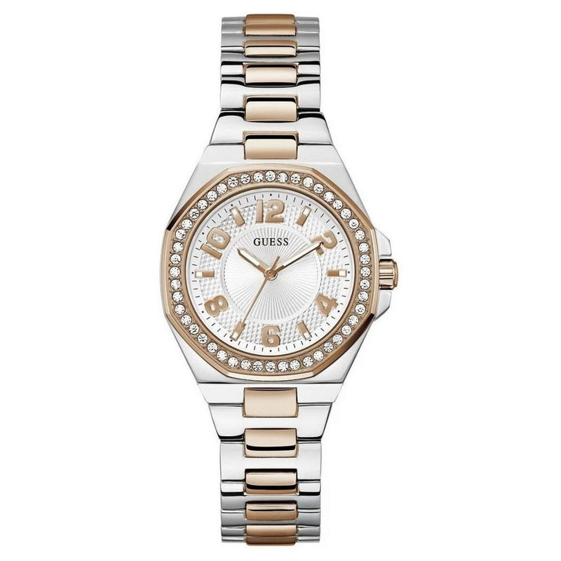 Guess Women's Contessa GW0877L4 Bracelet White Dial Quartz Movement Fold over Clasp 34mm Round Watch