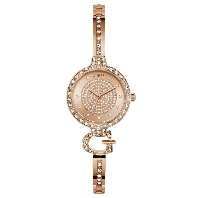 Guess Women's Giselle GW0929L3 Bracelet Rose gold Dial Quartz Movement Jewelry Clasp 28mm Round Watch