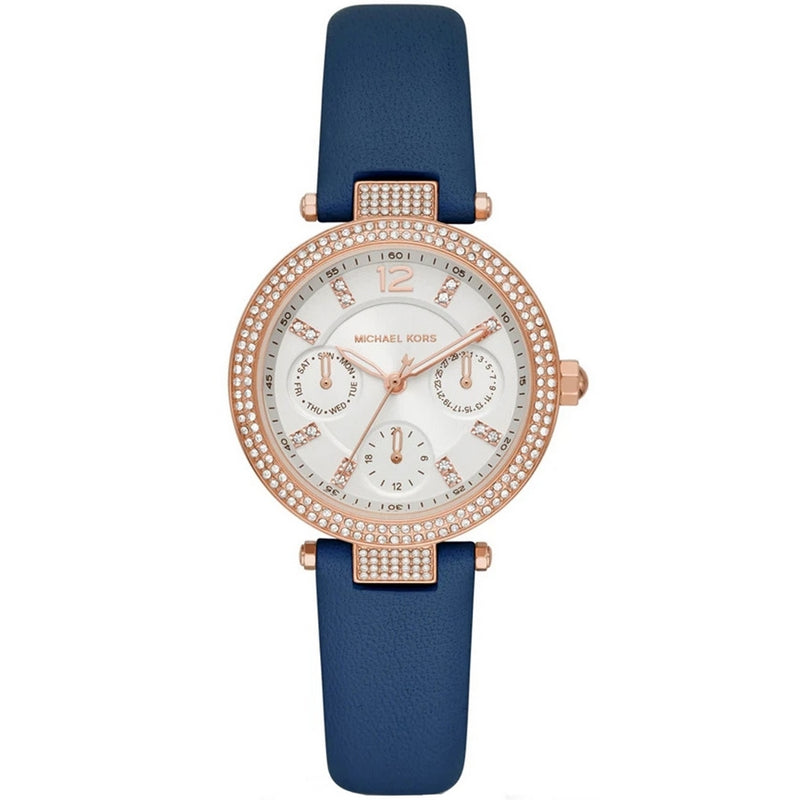 Michael Kors Women's Parker MK2915 Strap White Dial Quartz Movement Buckle Clasp 33mm Round Watch