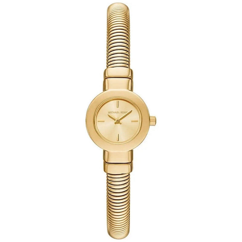 Michael Kors Women's Gramercy MK7527 Bracelet Gold Dial Quartz Movement Jewelry Clasp 21mm Round Watch