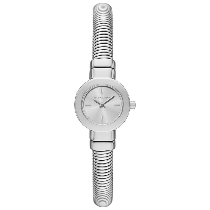 Michael Kors Women's Gramercy MK7529 Bracelet Silver Dial Quartz Movement Jewelry Clasp 21mm Round Watch