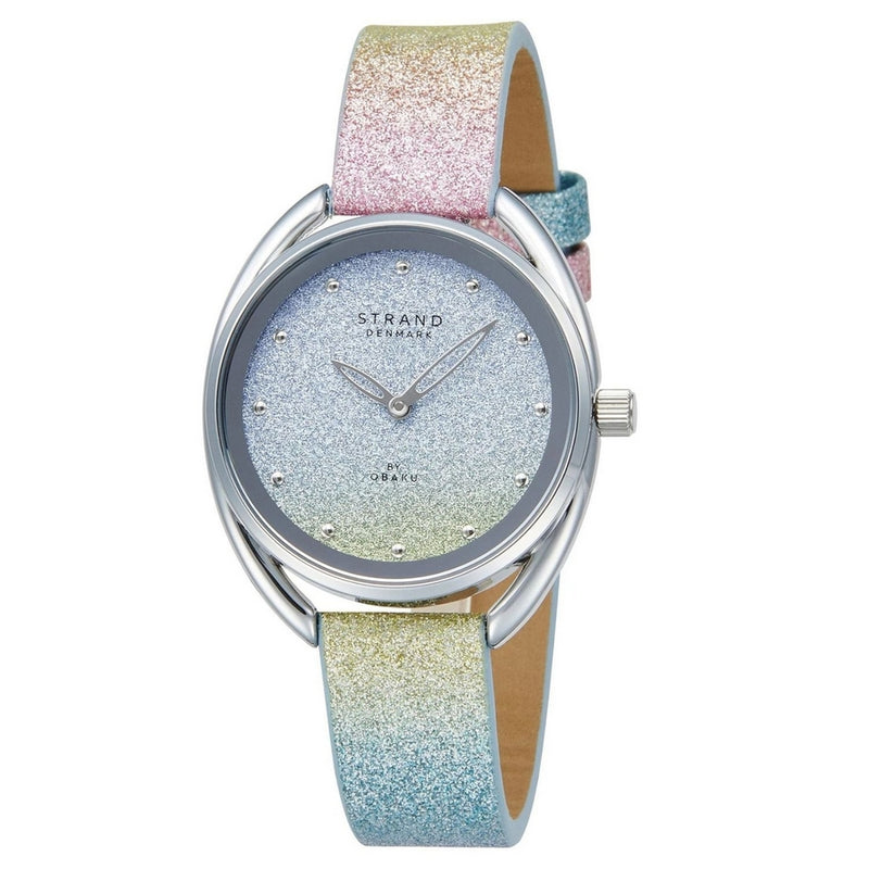 Obaku Women's Marinha S734LXCZVI-GF Strap Multicolor Dial Quartz Movement Buckle Clasp 34mm Round Watch
