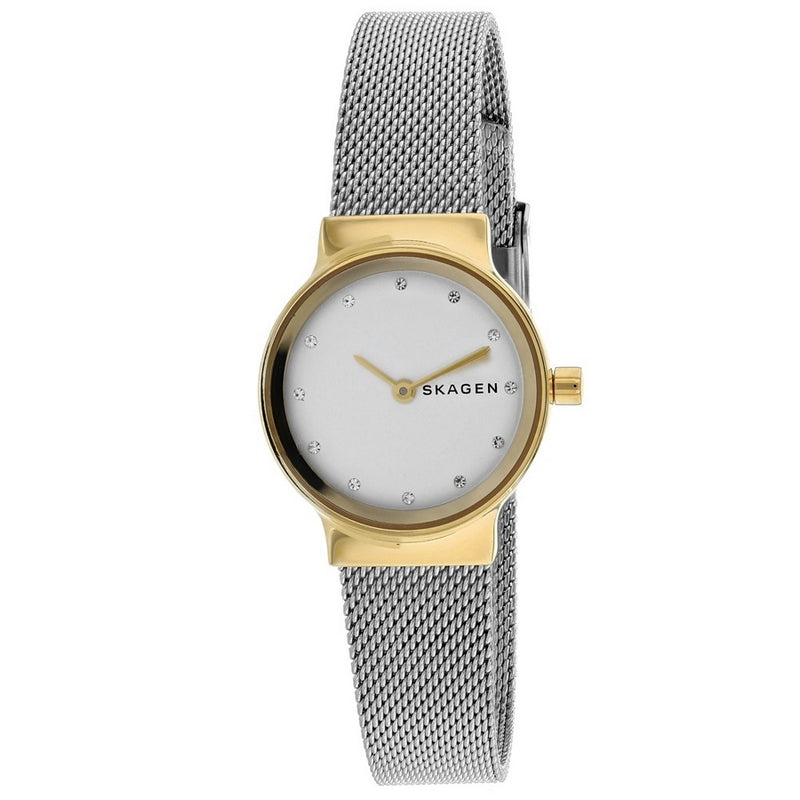 Skagen Women's Freja SKW2666 Bracelet White Dial Quartz Movement Jewelry Clasp 26mm Round Watch