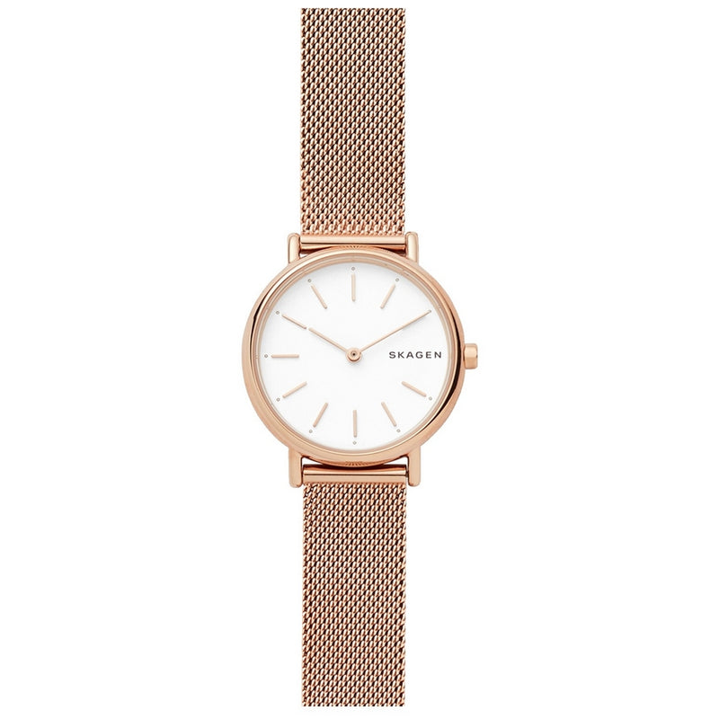 Skagen Women's Signatur SKW2694 Bracelet White Dial Quartz Movement Jewelry Clasp 30mm Round Watch